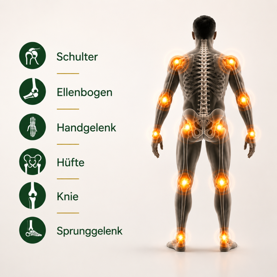 Gelenkblockaden von Kopf bis Fuß